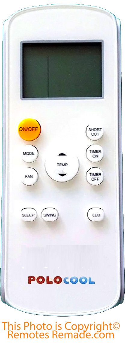 A/C Remote Controller for POLOCOOL RG10Y1(F2)/BGEF - 3 options – Australia  Remotes