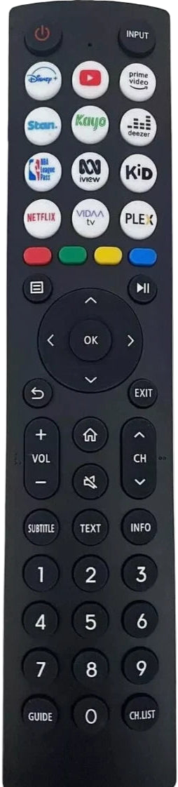 Replacement TV Remote for Hisense 43Q6NAU, 65Q6NAU, 75Q6NAU, 85Q6NAU
