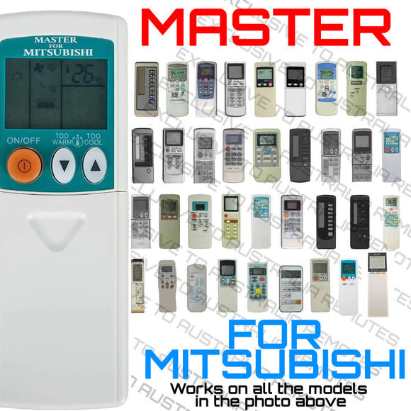 Master Remote Control Set Master Universal AirCon Remote for Mitsubishi – Australia Remotes