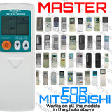 Master Universal Air Conditioner Remote for Mitsubishi
