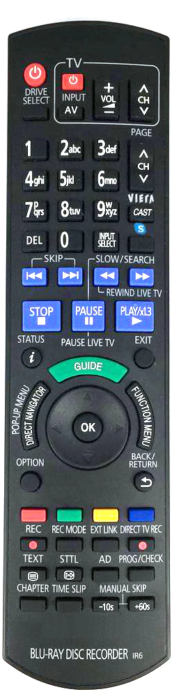 PANASONIC HDD recorder DMR-HW220 HDD Recorder Remote