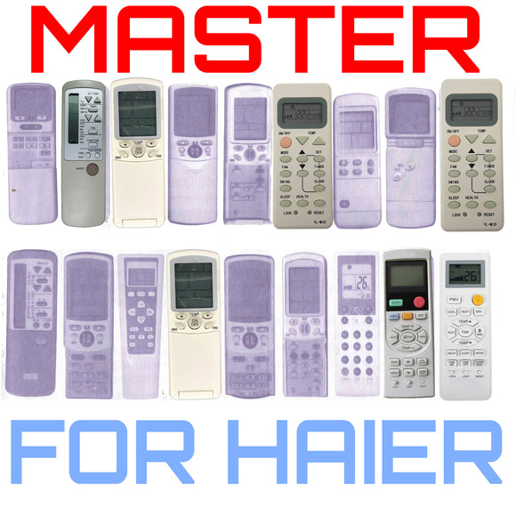 Master Universal Air Conditioner Remote - For All Haier Remotes | Master Universal Air Conditioner Remote - For All Haier Remotes | Australia Remotes | Haier, Universal Haier Remote