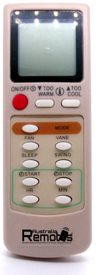 Replacement remote for Mitsubishi Model: M