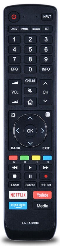 Replacement Remote Control For Hisense TVs - ERF6A31 / T169863 Fits 40K390PA, 50K390PAD, 55K390PAD