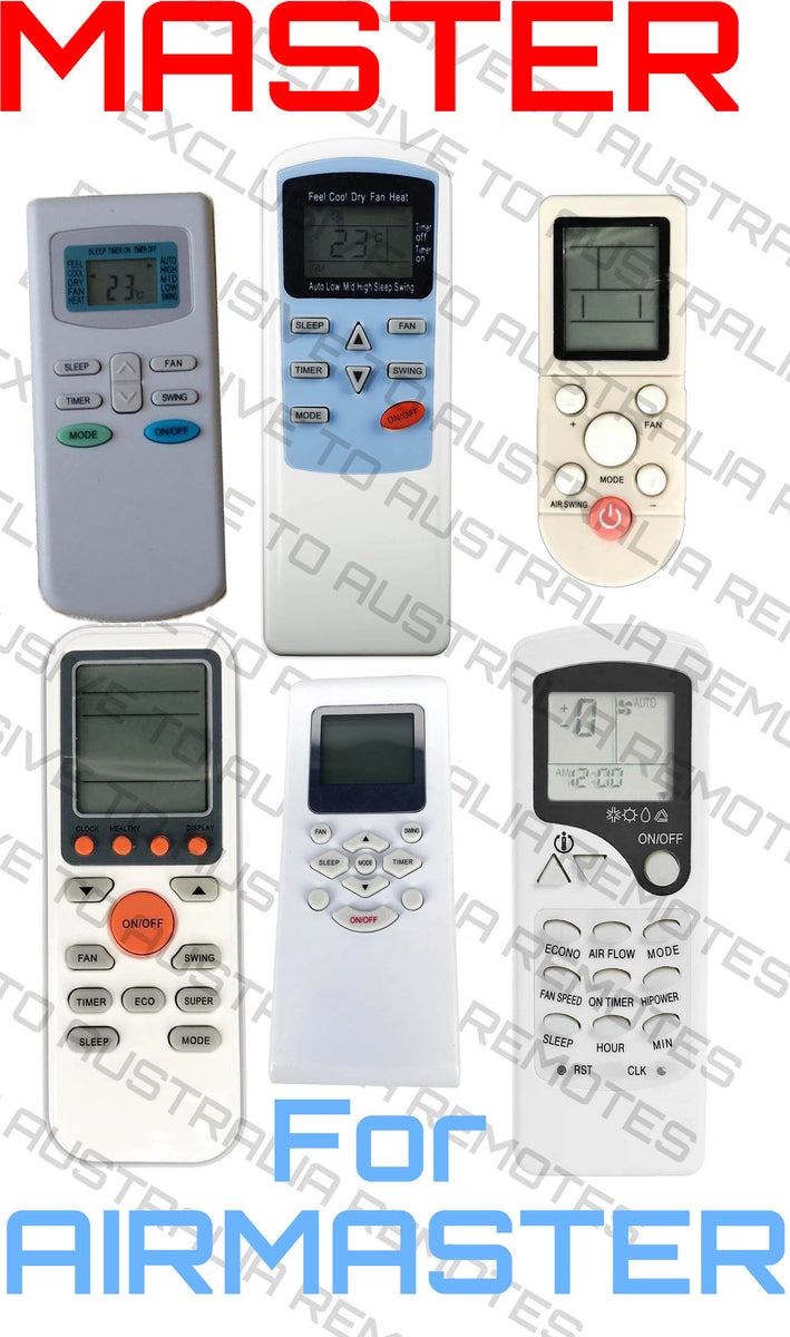 Master Universal Air Conditioner Remote for Airmaster – Australia Remotes
