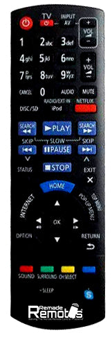 Blue Ray Remote for Panasonic Models -SA-BTT