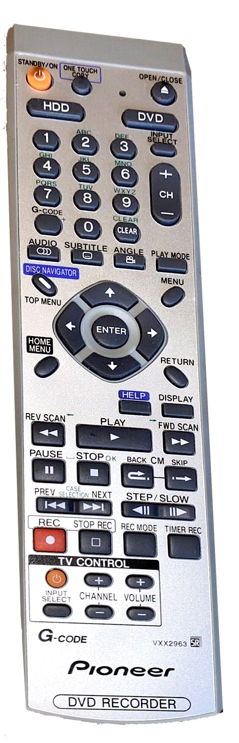 Remote for Pioneer DVR's Model DVR