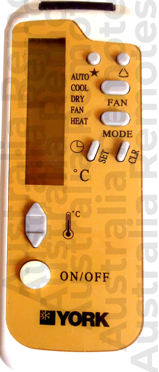 AC REMOTE FOR YORK HG31AS ️ G3417163R – Australia Remotes